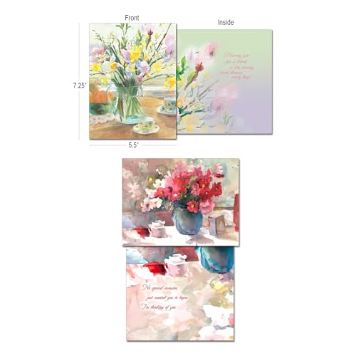 Leanin' Tree The Art of Judy Buswell - Made in USA - 20 All Occasion Cards Assortment Box with Envelopes, Greeting Cards Assortment Box, Includes Birthday, Blank Notecards, Thank You, Friendship - Image 2