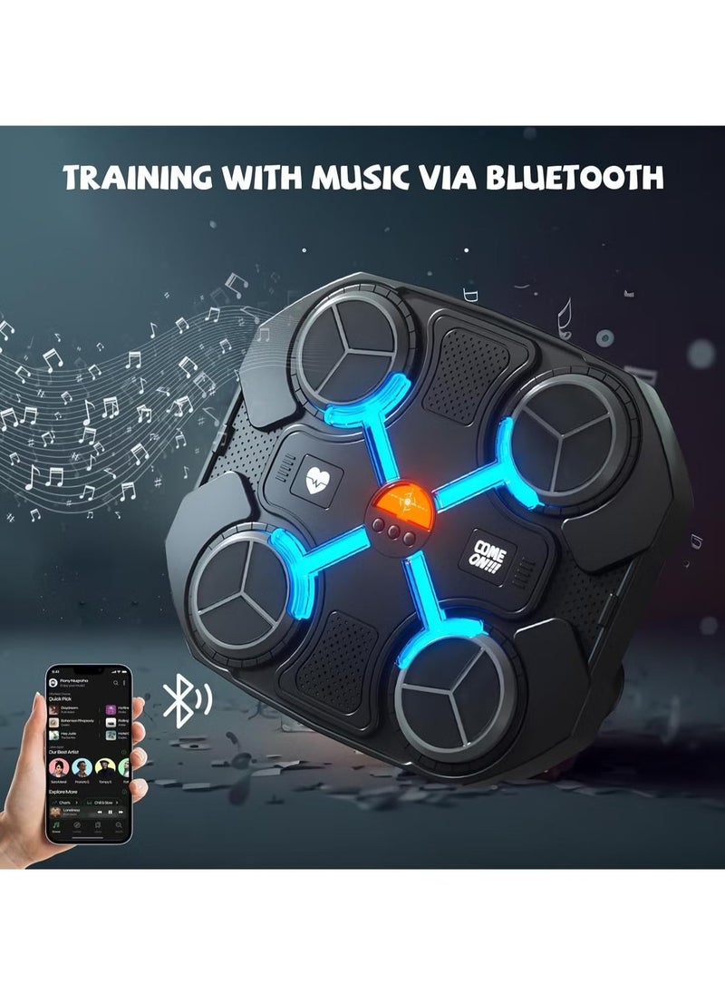 JAJEEK آلة الملاكمة الموسيقية للأطفال – لعبة ملاكمة ذكية بلوتوث للأولاد والبنات – آلة هدف ملاكمة مثبتة على الحائط مع قفازات ملاكمة – معدات تمرين ممتعة للأطفال، تنسيق وتدريب لياقة بدنية - Image 3