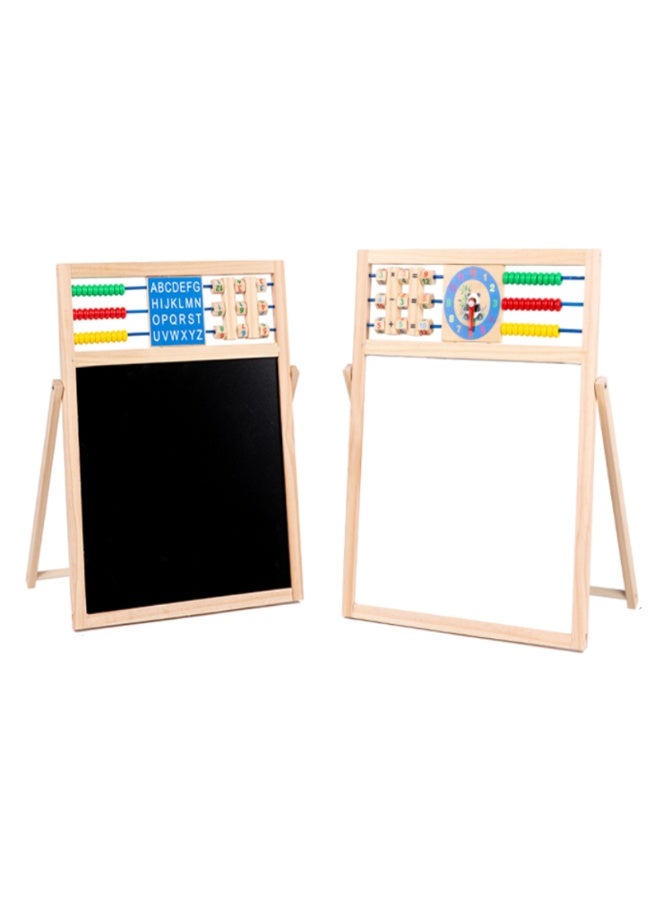 Factory Price Double-Sided Magnetic Wooden Easel Board for Kids with Accessories - 44cm x 39.5cm x 20cm - Image 1