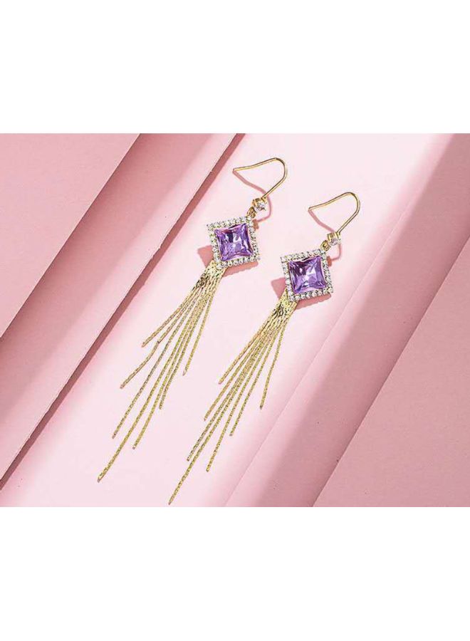 اليشمك أقراط رائعة مُزينة بشرابة مصنوعة من فضة عيار 925 - Image 3