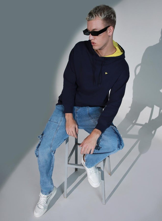 Hubberholme Navy Sweatshirt For Men  - Image 3