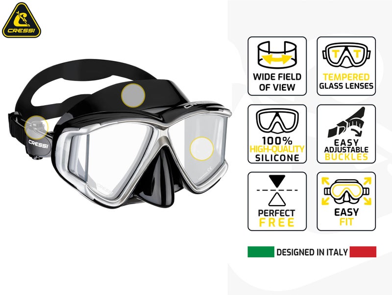 Cressi Pano 4 & Supernova Dry (Clear/Azure) - Image 2