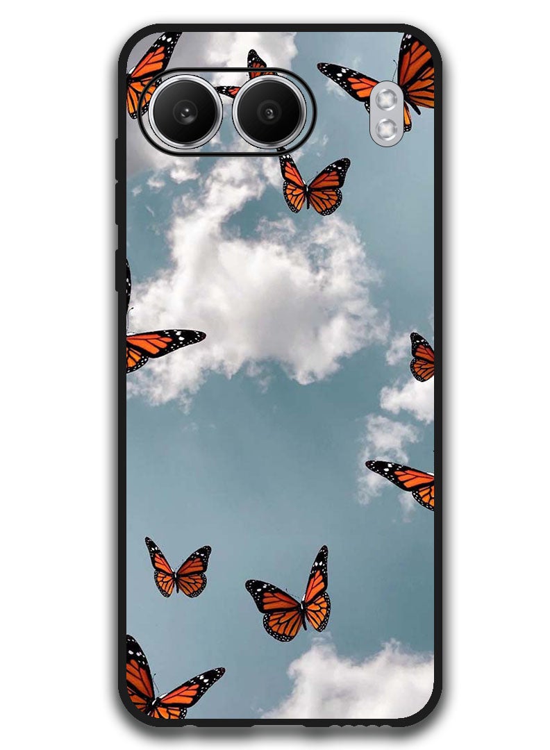 Theodor Protective Case Anti Scratch Shock Proof Bumper Cover For OnePlus Nord 4 Butterfies - Image 1