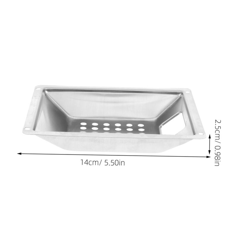 Stainless Steel Windproof Ashtray cover 12.50x10.50x1.60cm for Trash Can - Image 3