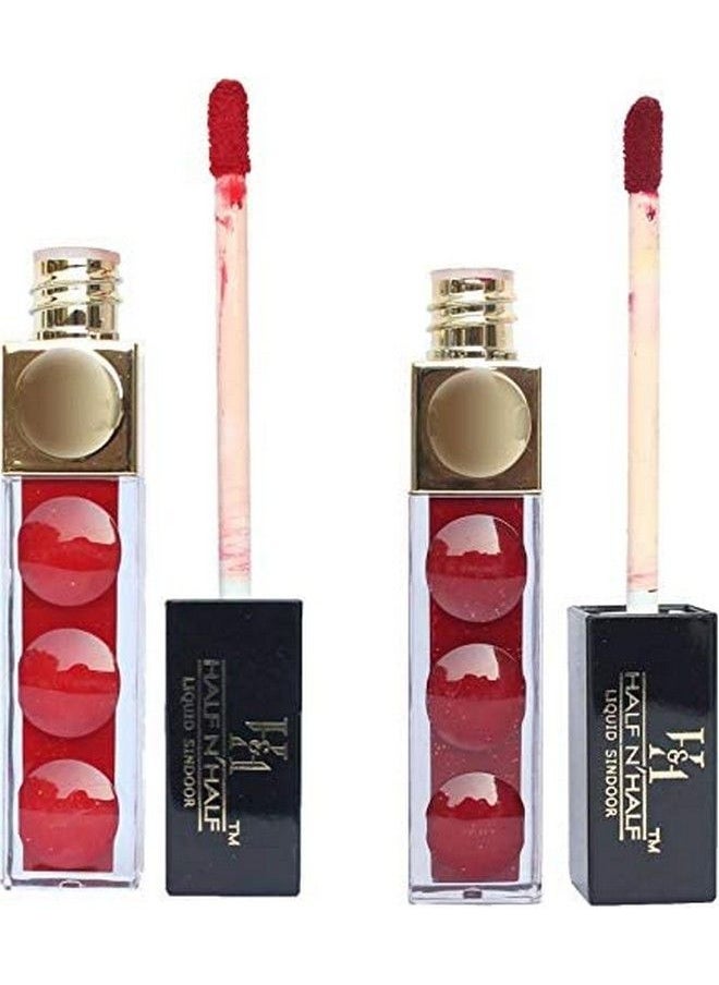 Half N half - Sparkling Liquid Sindoor Mr Combo 3 Sindoor (Maroon Red) - Image 1