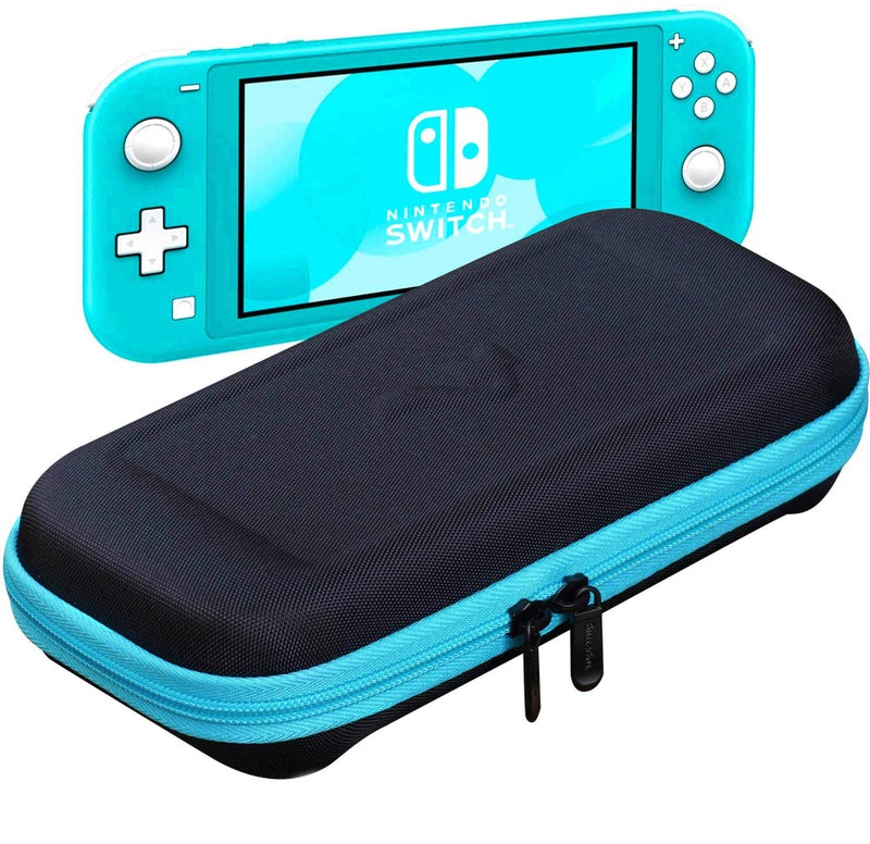 ButterFox Slim Carrying Case for Nintendo Switch Lite with 19 Game and 2 Micro SD Card Holders, Storage for Switch Lite Accessories (Blue Turquoise/Black) - Image 1