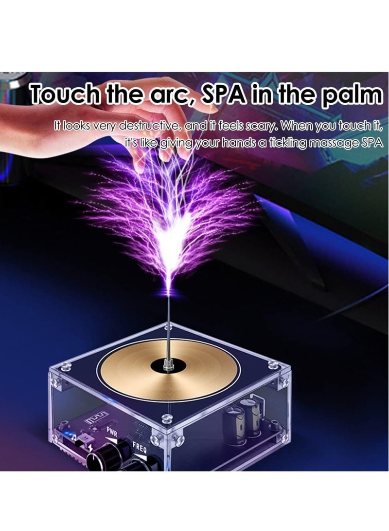 Musical Tesla Coil Kit, Solid State Music Tesla Coil, Touchable Artificial Lightning Spark Gap Arc Generator Multifunctional Desktop Toy Science Teaching Experiment Model for Birthday Gift - Image 5