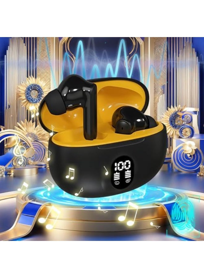Language Translation Earbuds, Translator Earbuds Real Time,144 Languages and Accents Headphones Translating Device,Two-Way Real- Translation Earbudsfor Travel Business Leaning (Black) - Image 1