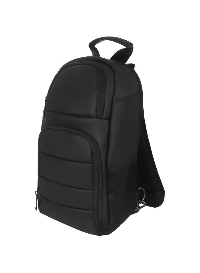 شنطة كروس وتر بروف بانج، 3 سوسته، 33×20 سم، مخرج USB - اسود - Image 3