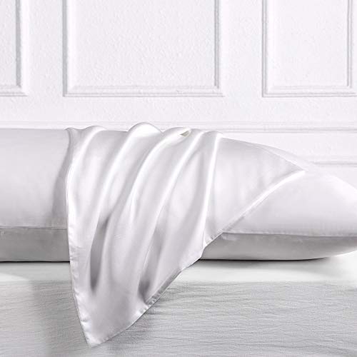 Oubonun 100% Cotton Body Pillowcase - 800 Thread Count/21x54, Moisture Absorbent and Breathable, Premium Hotel Body Pillow Cover for All Seasons, White - Image 3
