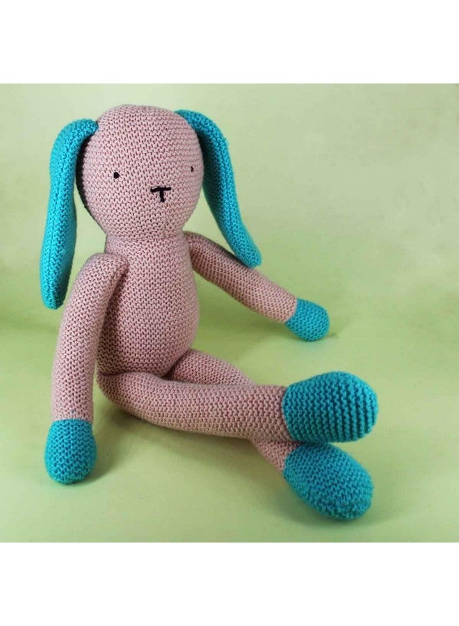 shumee Knitted Bunny(Oreo) Plush Toy (0+ Years) | Multicolor | Organic Cotton Toy | Cuddly Buddy Toy for Kids | Child Safe & Non Toxic - Image 3