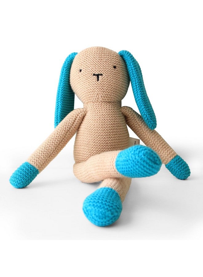 shumee Knitted Bunny(Oreo) Plush Toy (0+ Years) | Multicolor | Organic Cotton Toy | Cuddly Buddy Toy for Kids | Child Safe & Non Toxic - Image 1