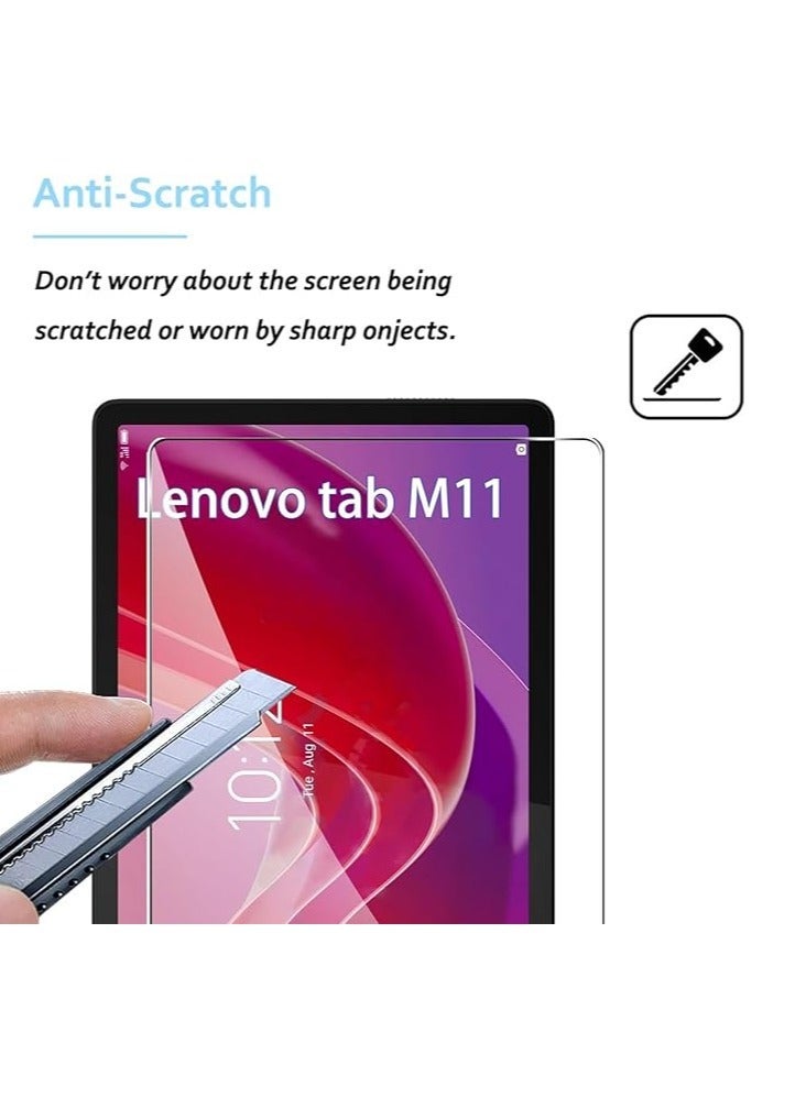 For Lenovo Tab M11 Tempered Glass Screen Protector Screen Protector Tempered [9H Hardness] [Scratch Resistant] Simple Tempered 2-Pack for Lenovo Tab M11 - Image 2