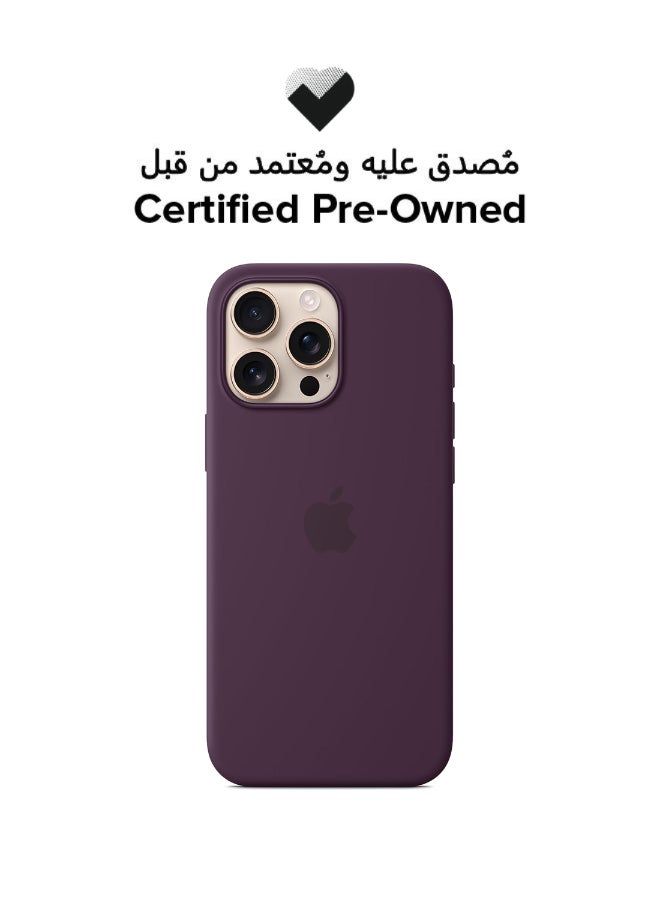 Apple Certified Pre Owned - iPhone 16 Pro Max Silicone Case with MagSafe - Plum - Image 1