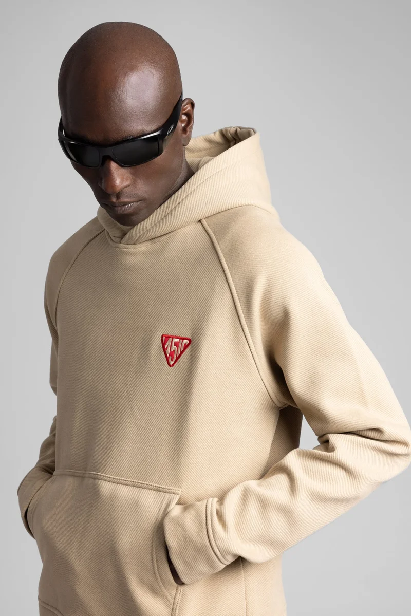 Catch Hooded Sweatshirt with Minimalist Embroidery Detail