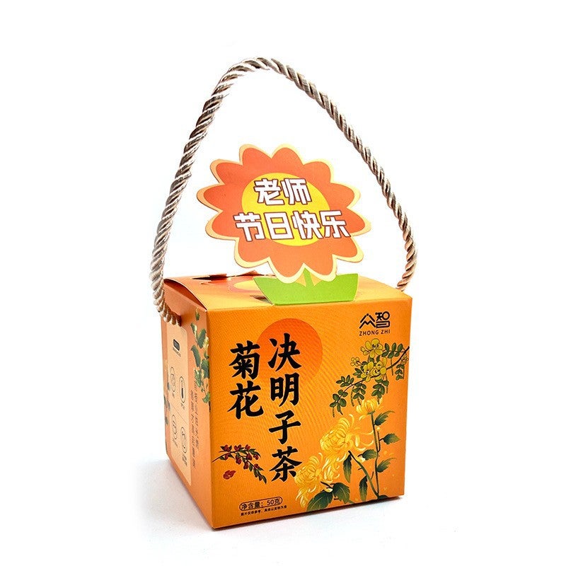 Christmas Eve Gift Box Zhongzhi Health Preservation Camellia Pot Tea Single Pot Handbag Scented Tea Gift Bag Small Pot Scented Tea - Image 1