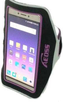 Aeoss Mobile Phones Universal Waterproof Hand Fitness Armband Pouch/Arm Belt/Case for Running Hiking Jogging Sports and Gym Activities (Upto 6") - Image 2