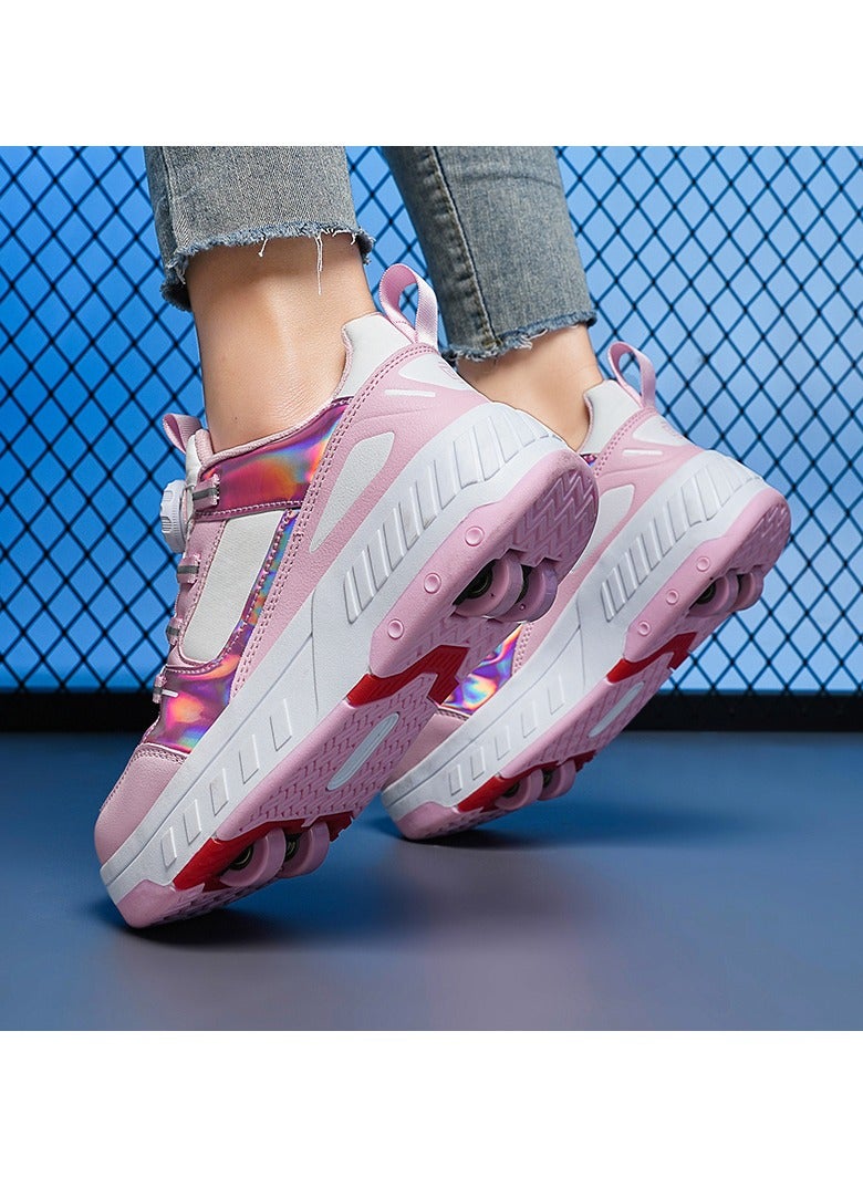 إسكدنيا Sneaker Skate Shoes with Wheels Roller Skates Shoes - Image 5