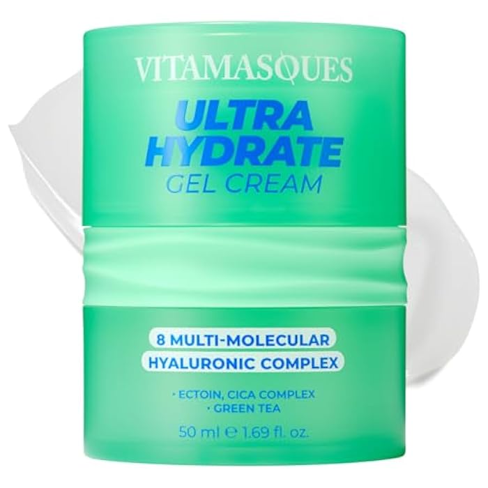 Vitamasques Ultra Hydrate Gel Cream - Lightweight Balance, Hydrating & Soothing Moisturizer (1.69 Fl oz) - Image 1