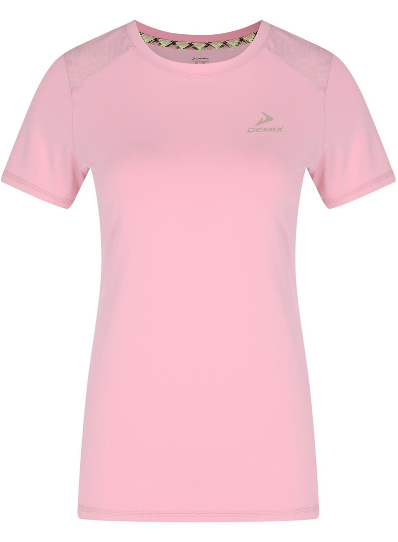 Athlex Women's Running T-shirt Peony, Demix, MOVI Cool+ Moisture-Wicking, Mesh Insert for Ventilation, Reflective Details, Comfortable and Stylish for Daily Runs - Image 5