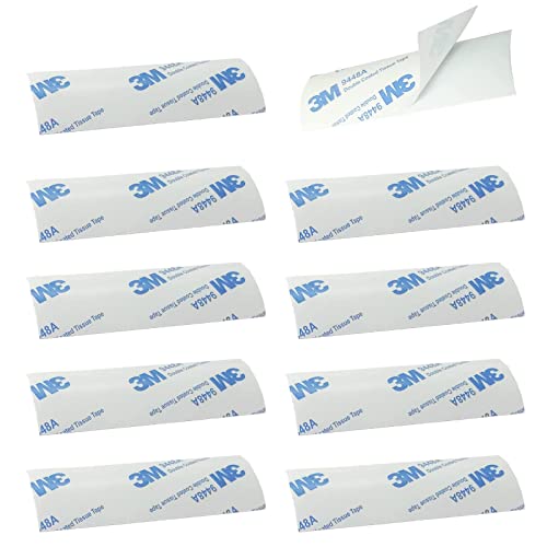 Kowibcl 10 Sets Horizontal Blinds Replacement Slats, White 1 inch Vinyl Mini Horizontal Blind Repair Tabs,White Blind Fixers for Horizontal Blinds Replacement Slats & Parts(1" W x 3" L) - Image 1