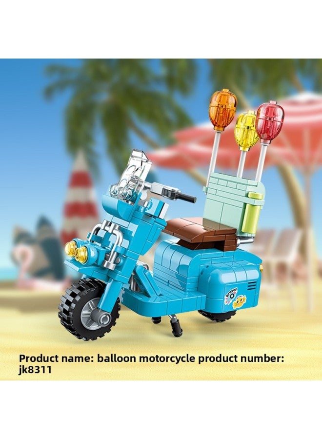 لعبة أحجية خنزير جياكي، لعبة سيارة رائعة قابلة للتحويل، دراجة نارية مطاردة للرياح، خنزير، مكعبات بناء مجمعة، هدية