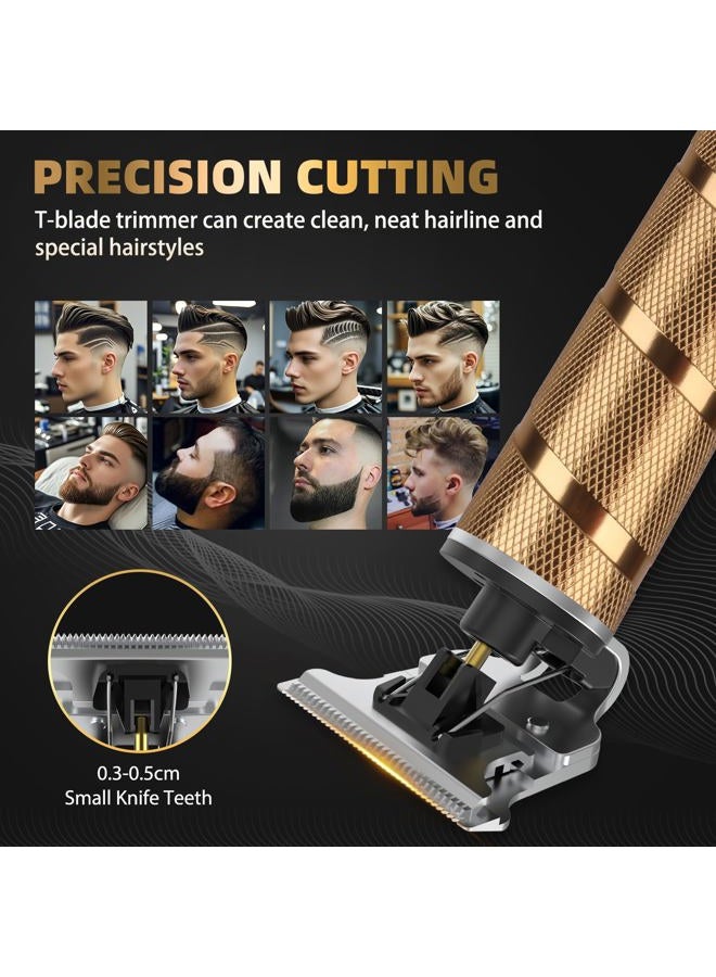 UFREE Hair Trimmer & Beard Trimmer for Men Professional, Electric Razor Shavers for Men, T Blade Precision Edgers Liners, Barber Clippers for Hair Cutting Mustache Facial, Mens Gifts - Image 5