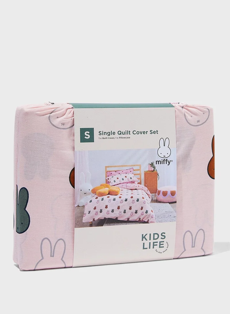 Cotton On Kids Licensed Miffy Quilt Cover Set - Single