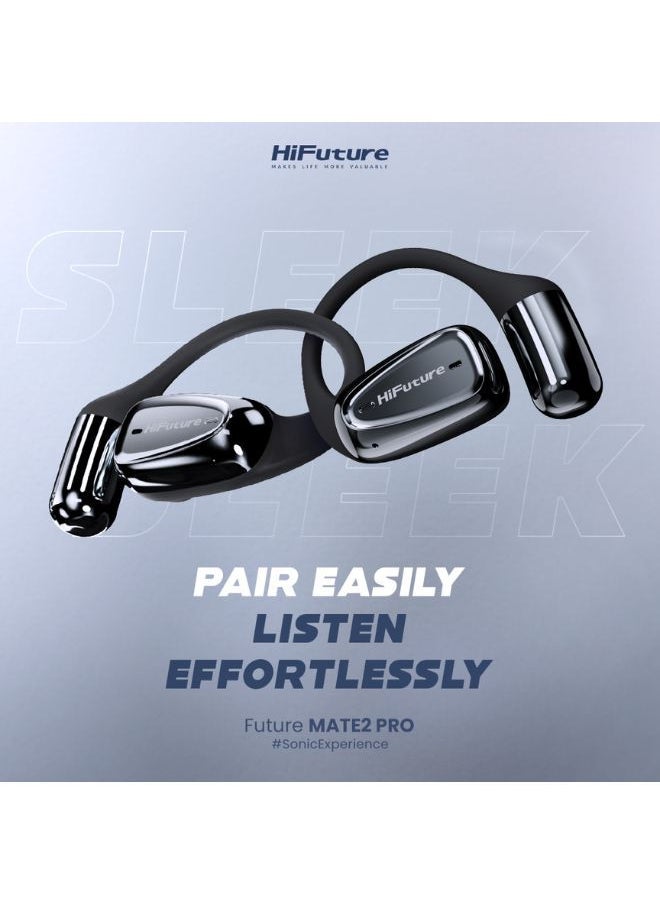 HiFuture Mate Pro 2 Wireless Headphones, Sonic Experience, Black Color  - Image 4