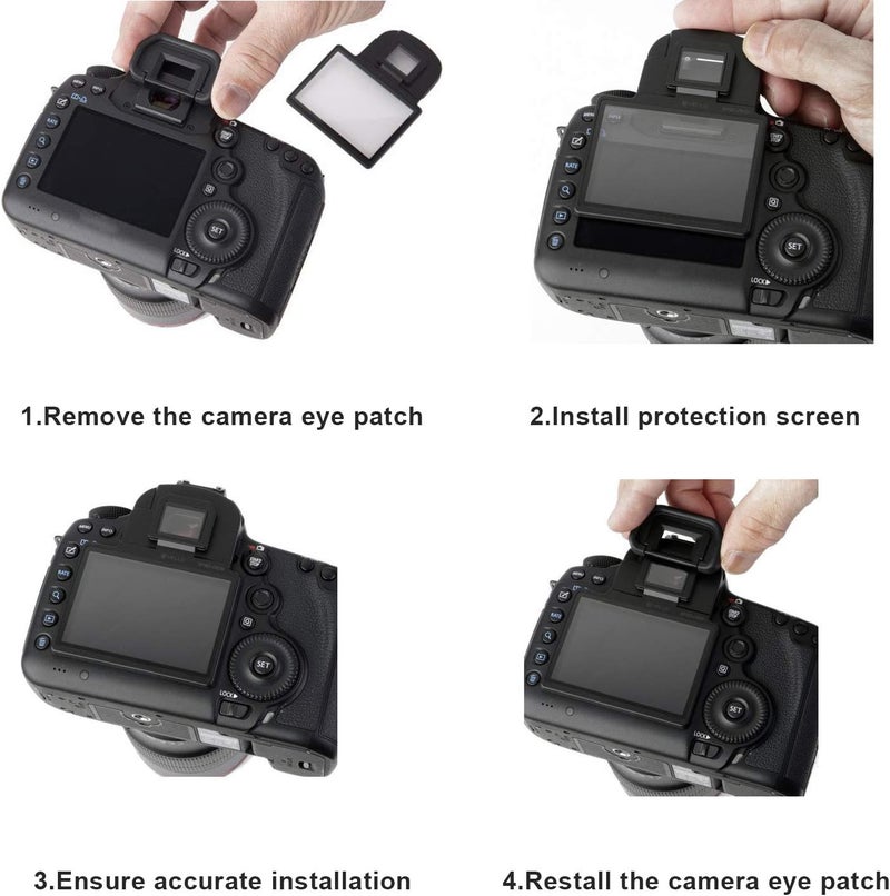 STSEETOP Screen Protector for Nikon D7100 D7200 with Clip-On Frame - Shatterproof Snap Installation, No Adhesive or Bubbles, Anti-Scratch Edge Protection - Image 5