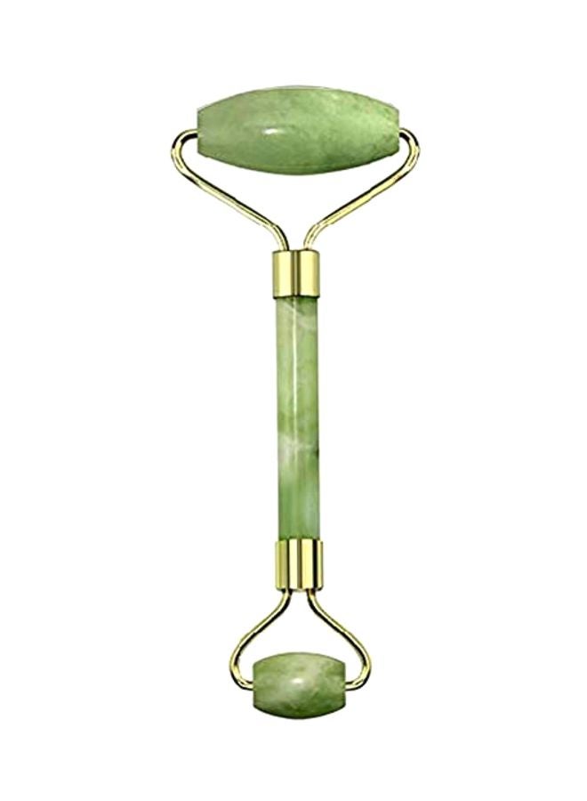 إسكدنيا أداة تدليك للوجه من اليشم ذهب أخضر - Image 1