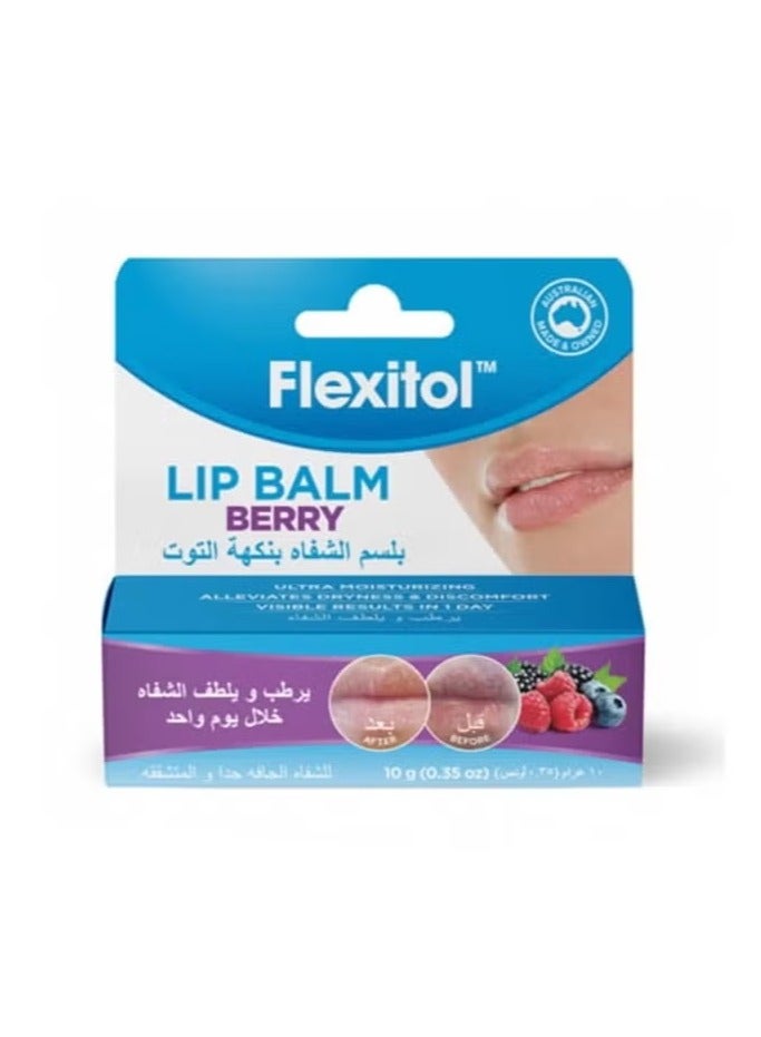 Flexitol Lip Balm Berry 10g - Image 1