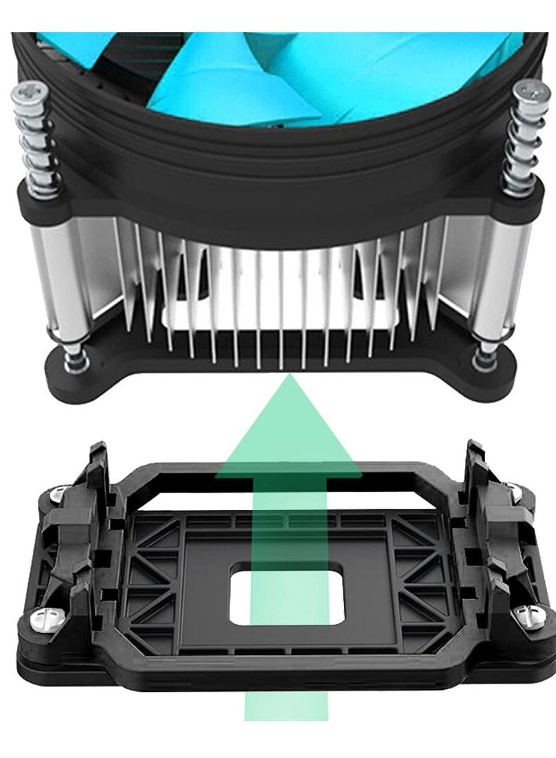 5 PCS CPU Fan Bracket Base for AM2 AM3, Outstanding Cooler Retention Bracket, Black Motherboard Heatsink Stand, Suitabel AMD AM3