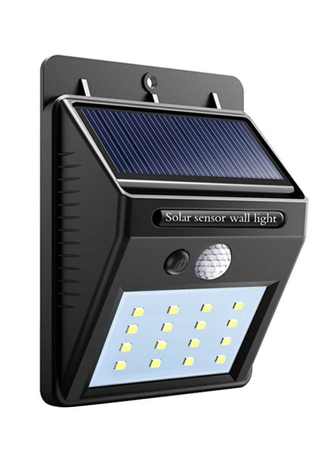 LED Solar Sensor Wall Light Black 40 x 10 10cm - Image 1
