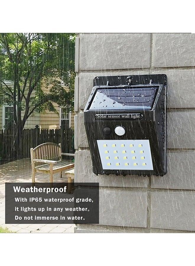 LED Solar Sensor Wall Light Black 40 x 10 10cm - Image 2
