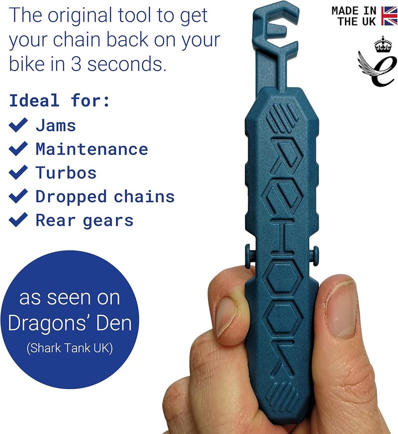 Rehook Colour - Get Your Chain Back on Your Bike in 3 Seconds. Without The Mess - Perfect Xmas Stocking Filler Blue - Image 2