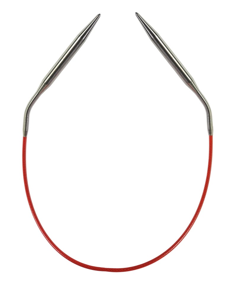 ChiaoGoo Red Circular Knitting Needles 12-Size 8/5mm - Image 1