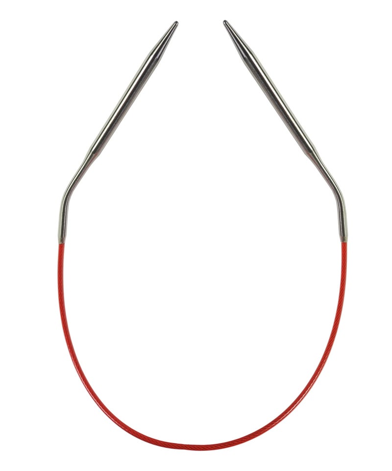 ChiaoGoo Red Circular Knitting Needles 12-Size 8/5mm - Image 3