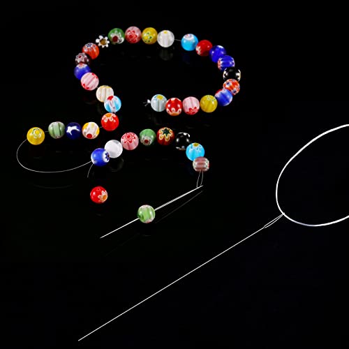 Chuangdi Beading Needles 6 Pieces Stainless Steel Needle Large Big Eye Collapsible Embroidery Beading Needle Thread Sewing Bottle, Assorted Size - Image 5