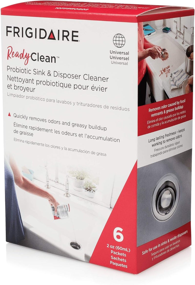 FRIGIDAIRE 10FFPROS02 ReadyClean Probiotic Sink & Disposer Cleaner, 6 Treatments - Image 1