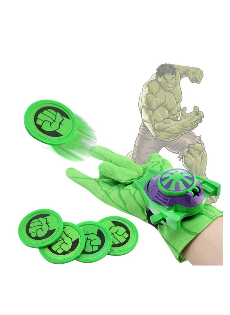 SYOSI - A Vengers Capes Set Cosplay Costume Launcher Wrist Toy Cartoon Mask Glove Children Fancy Dress Green Giant Plays Props Gift for Kids Birthday Party - Image 1