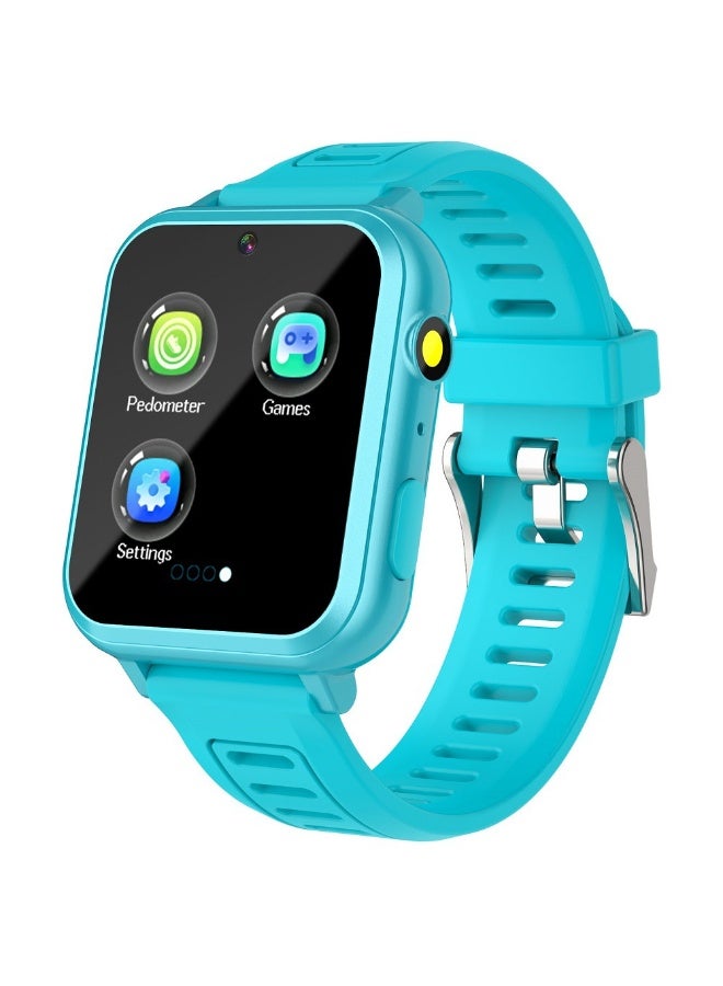 EVEREEN Kids Smart Watch for Boys & Girls Ages 3-12, Smart Game Watch with 24 Educational Games, HD Touch Screen, Camera, Video Recorder, Music Player, Pedometer, Flashlight, Alarm Clock, Birthday Gift Toy for Kids, Blue - Image 1