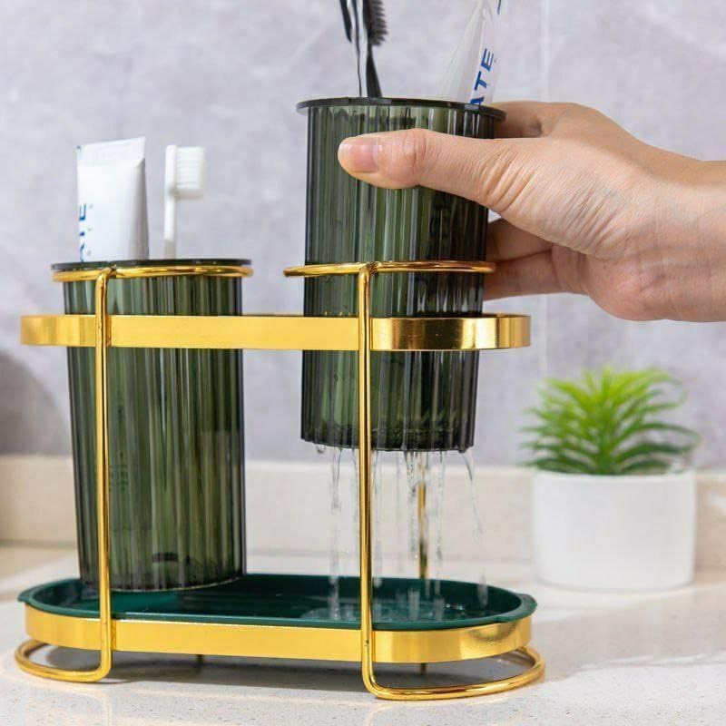 Transparent acrylic spoon holder, with metal stand, multi - functional. - Image 4