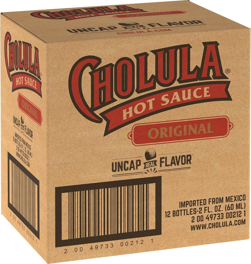 Cholula Original Hot Sauce 60ml - Pack of 12 Bottles - Image 1