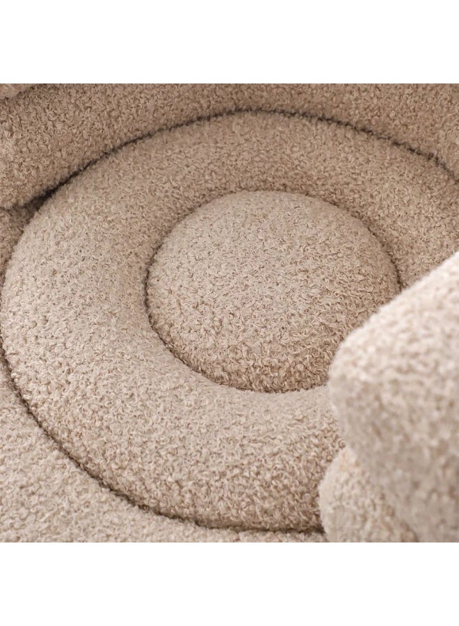 DANUBE HOME كرسي أكسنت قماش V2 فيرسانو بمقعد واحد - كرسي ذراع مريح حديث لغرفة المعيشة، غرفة النوم، المكتب - كرسي صالة مبطن أنيق أثاث منزلي - Image 4