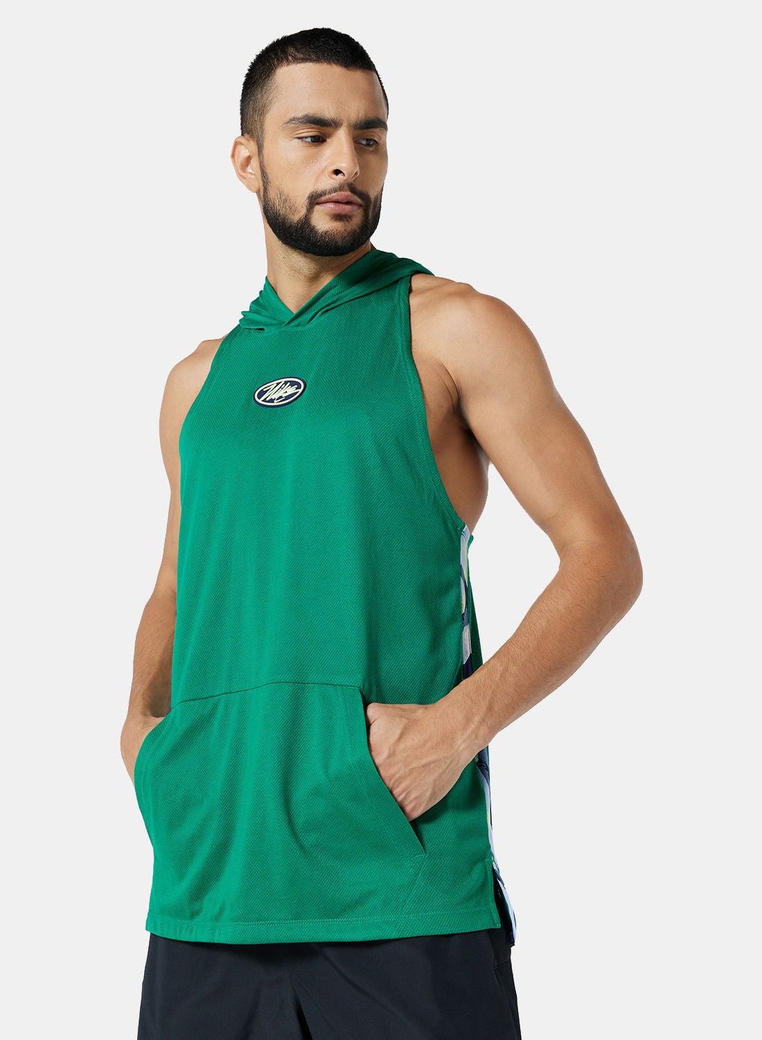 nike men's sleeveless hooded training top