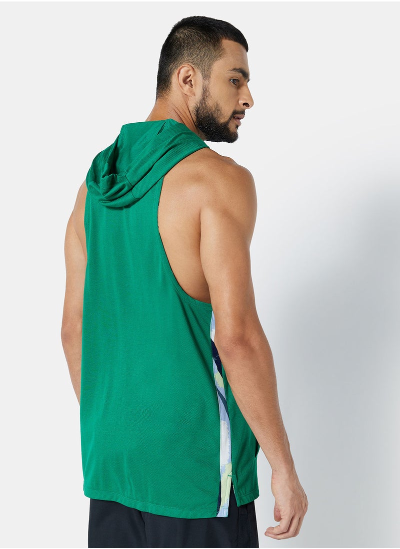 Nike - Dri-FIT Sport Clash Hooded Training Tank Top - Image 1