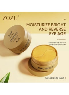 Zozu Smooth Eye Mask Contains Gold Smooth and Moisturizing Eye Mask Firming Repairing Hydrating Nourishing Smooth Under Eye Mask Soothing Relieve Eye Fatigue Reduce Dark Circles Anti Wrinkle Anti Aging Gold Eye Mask  - Image 2