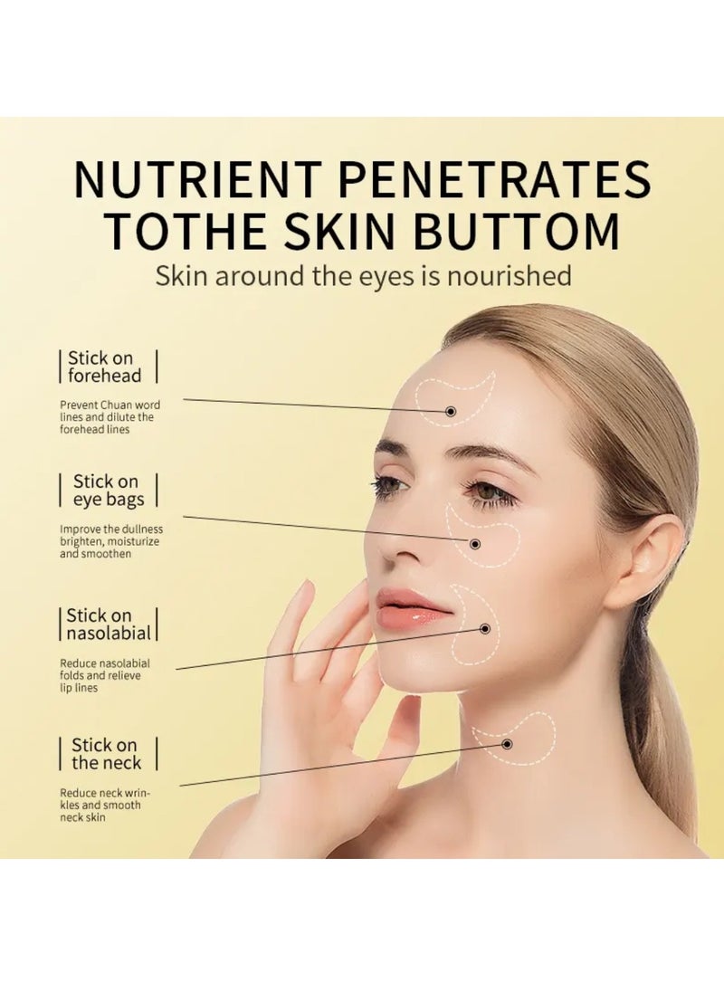 Zozu Smooth Eye Mask Contains Gold Smooth and Moisturizing Eye Mask Firming Repairing Hydrating Nourishing Smooth Under Eye Mask Soothing Relieve Eye Fatigue Reduce Dark Circles Anti Wrinkle Anti Aging Gold Eye Mask  - Image 4