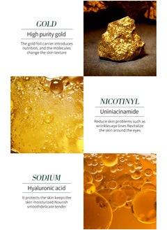 Zozu Smooth Eye Mask Contains Gold Smooth and Moisturizing Eye Mask Firming Repairing Hydrating Nourishing Smooth Under Eye Mask Soothing Relieve Eye Fatigue Reduce Dark Circles Anti Wrinkle Anti Aging Gold Eye Mask  - Image 5